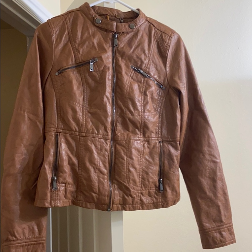 E2 Faux Leather Jacket